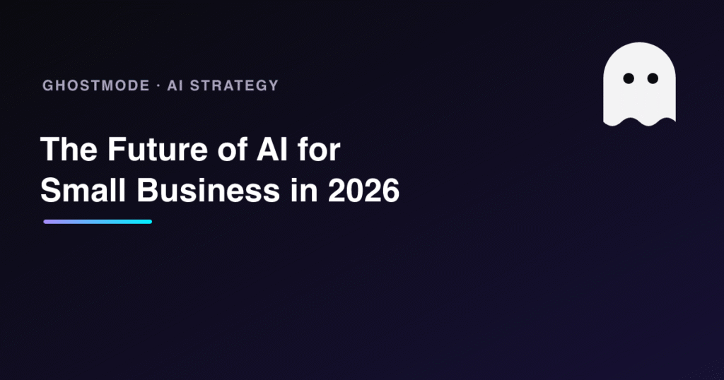 The Future of AI for Small Business in 2026, GhostMode