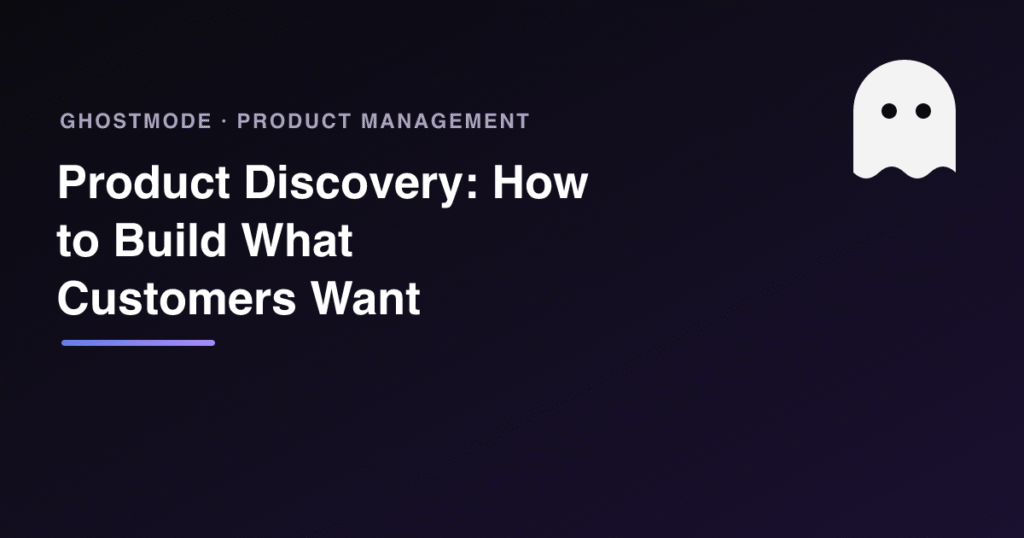 Product Discovery: How to Build What Customers Want, GhostMode