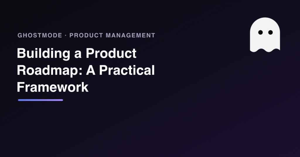 Building a Product Roadmap: A Practical Framework, GhostMode